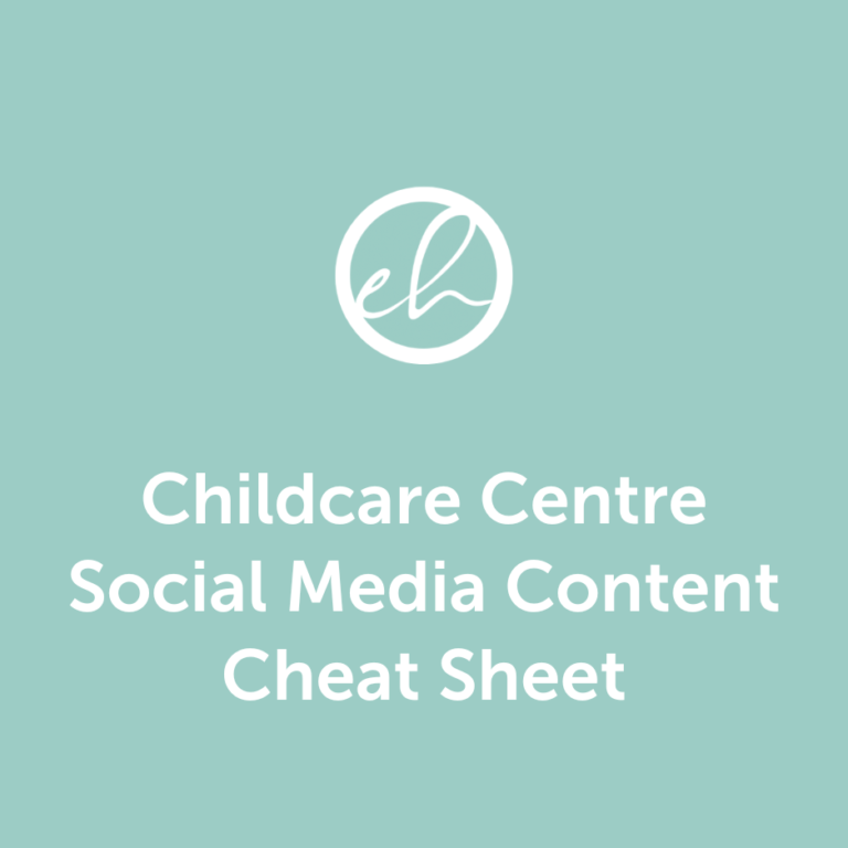 Free Childcare Centre Social Media Content Cheat Sheet